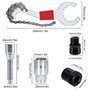 GKZB Fouet à Chaîne Multifonction Outil de Démontage de Cassette de Vélo Kit de Réparation de Vélo Fouet de Chaîne avec extracte