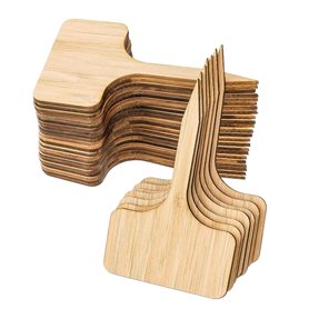 Etiquettes de Plantes, 30 Pancarte en Bambou Bois Plante Tags T-Type Jardin Marqueurs Étiquette de Jardin Garden Etiquettes Sign Etiquettes de Plantes