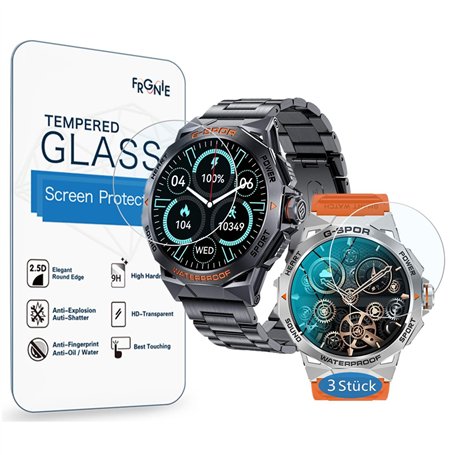 Frgnie Lot de 3 Films de Protection d'écran compatibles avec la Montre Intelligente FEELNEVER 2024 New EF3 1
