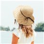 Chapeau de Paille Femmes Pliable Bohême Été Femmes Chapeau de Plage Bord Doux Respirant Grande Largeur Cap pour Voyage Vacances 