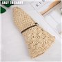 Chapeau de Paille Femmes Pliable Bohême Été Femmes Chapeau de Plage Bord Doux Respirant Grande Largeur Cap pour Voyage Vacances 
