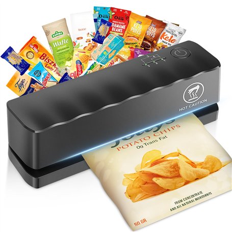 Rawhui Scelleuse Thermique Mini Machine a Sceller Sachet 5 Modes Réglables Soudeuse Sac Plastique 3000 mAh Rechargeable