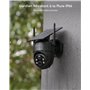 COOAU 2K Camera Surveillance WiFi Exterieure sans Fil | Caméra Solaire 3MP 360° PTZ, Wi-FI 6, Détection PIR Intelligente, Alarme