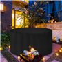 Housse De Protection Mobilier Table Ronde Housse De Meuble De Jardin Etanche Protection Anti-UV
