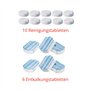 SIEMENS TZ80001 Lot de 10 pastilles nettoyantes + 6 tablettes détartrantes TZ80002 pour EQ