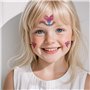 24 Sheets Tatouages Visage Enfants,Mignon Animal Face Peinture Maquillage Tatouage Autocollants, pour filles Garçons Décorations