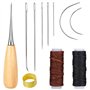 11 Pièces Aiguilles à Coudre Cuir Set