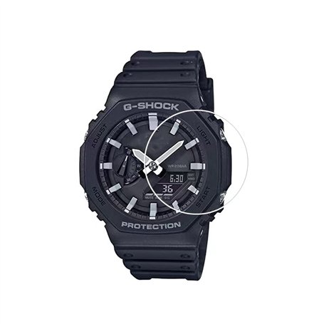 Lot de 2 films de protection d'écran compatibles avec Casio GA-2100 /GA2100 [Dureté 9H] [Anti-rayures] [Anti-traces de doigts] F
