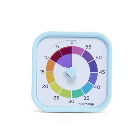 TIME TIMER Mod - Home Edition - Rainbow Wheel - Compte à rebours visuel Individuel de 60 Minutes avec Segments de Couleur pour L