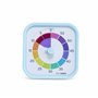 TIME TIMER Mod - Home Edition - Rainbow Wheel - Compte à rebours visuel Individuel de 60 Minutes avec Segments de Couleur pour L