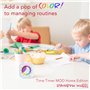TIME TIMER Mod - Home Edition - Rainbow Wheel - Compte à rebours visuel Individuel de 60 Minutes avec Segments de Couleur pour L