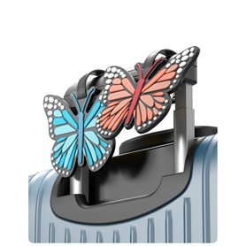 Etiquette Valise Voyage Avion, 2 Pièces Étiquettes Bagage en Forme de Papillon en Silicone, Accessoires de Voyage, Étiquettes à  Etiquette Valise Voyage Avion
