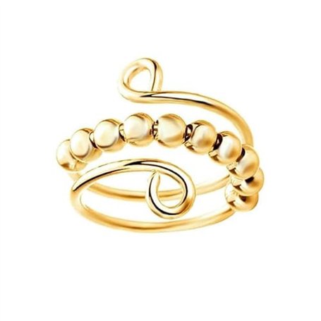 XFSRG Bague Femme Réglable Bijoux Mode Élégante Bague Argent Or pour Toutes Occasions