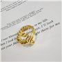 XFSRG Bague Femme Réglable Bijoux Mode Élégante Bague Argent Or pour Toutes Occasions