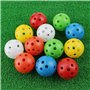 Lahviuu Balles d'entraînement Golf,24 pcs Couleur Balles de Entrainement Golf Vec Trous, Plastique Golf Practice Balls,pour Les