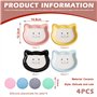 4 Pièces Gamelles en Céramique pour Chat