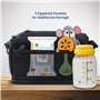 Encased Sac isotherme pour lait maternel conçu pour 6 bouteilles de lait Medela Express – Sac de rangement isotherme avec blocs