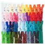 Lot de 39 fermetures éclair Jajasio avec assortiment de couleurs, 12 cm