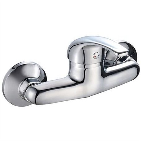 Mitigeur de douche - EDOUARD ROUSSEAU - Cardiff - Design compact - Installation murale standard - Chromé