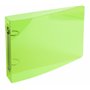 Exacompta - Réf. 51099E - Classeur semi-rigide PP Crystal - 2 anneaux ronds diamètre 25 mm-Dos 35 mm - Dimensions extér.: 16,5x2