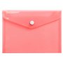 Exacompta - Réf. 35430E - Paquet de 4 pochettes fermeture bouton pression avec rabat - Chromaline Pastel - Dimensions : 14x10cm