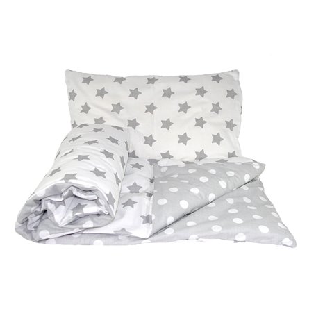 Baby's Comfort Parure de lit réversible pour bébé 2 pièces housse de couette et taie d'oreiller