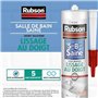 Mastic sanitaires - RUBSON - 1469154 - Salle de bain saine - Lissage au doigt - Blanc - 280ml