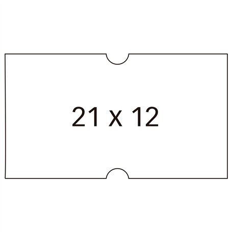 Agipa 100911 Paquet de 6 rouleaux de 1000 étiquettes Blanc rectangulaire