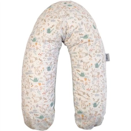 Coussin de maternité - TINEO - Vert sauge - Lapins