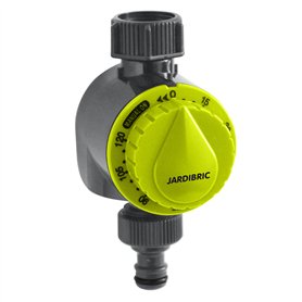 Jardibric - Minuterie d'Arrosage 1 Voie Réglable de 5 à 120mn - Contrôlez Facilement Le Temps d'Arrosage pour Un Système d'Irrig