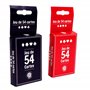 MGM GAMES - Jeu de 54 Cartes - 144633LIN - Rouge ou Bleu - Papier - À partir de 5 Ans