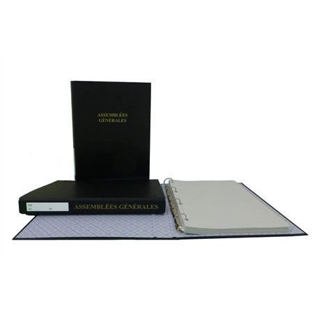 RELIURE ECOLOGIQUE 'ASSEMBLEES GENERALES' + RECHARGE