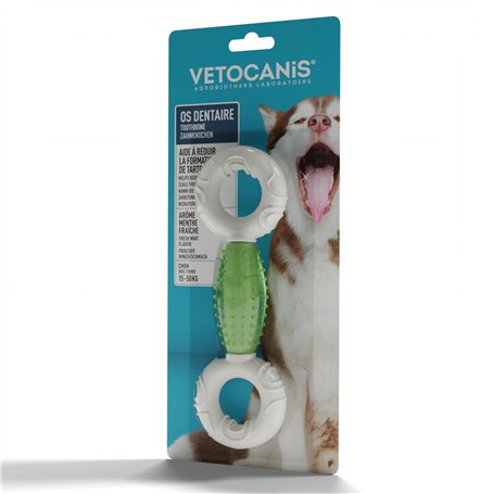 Vetocanis - Os pour Chien - Soin dentaire Anti-Tartre pour Moyen et Grand chien - Hygiène et Santé du Chien - Accessoire Chien e