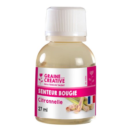 Graine Créative Parfum pour Bougies 27 ML - Senteur citronnelle