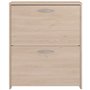 Meuble a chaussures 2 abattants - EASY LIFE - Chene - 66,5 x 78,5 x 25,1 - PARISOT