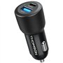 Chargeur voiture - THOMSON - 60 W - Technologie gan nouvelle génération totale - USB-C - PD 30 W + USB-A QC 3.0 - 30 W