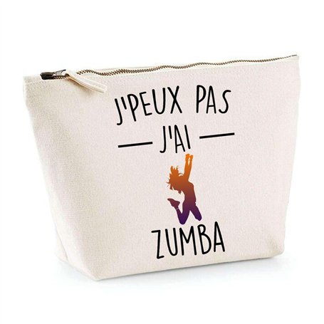Trousse Zumba J'peux Pas | Pochette Toilette Maquillage Idée Sac Cadeau