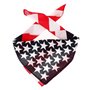 SHIPITNOW Bandana Drapeau Américain Bleu marine, Rouge et Blanc - Foulard carré 55x55cm Drapeau USA - Bandeau à Nouer - Headband