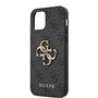 Guess GUHCP12L4GMGGR Coque de Protection pour iPhone 12 Pro Max 6,7" avec Logo 4G Big Metal Gris