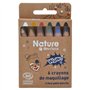 Grim'Tout - Nature Set de 6 Crayons de Maquillage Facial - Certifiés Bio - Maquillage de Fête pour Enfant et Adulte : Anniversai