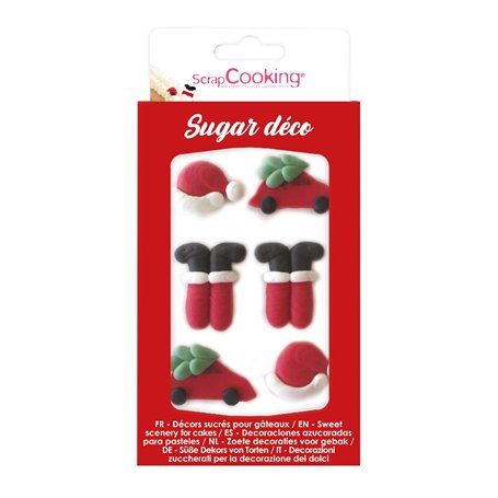 SCRAP COOKING Décor Sucrés Père Noël Pour Gâteaux