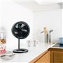Ventilateur de table - AIR AND ME - Noas - 32 W - Ø 20 cm - Compact - Avec variateur de vitesses - Noir
