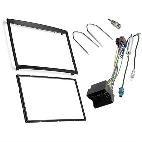 Sound-way Kit Montage Cadre de Radio Adaptateur autoradio 2 DIN Compatible avec Peugeot C2 C3 207 307 Expert Partner