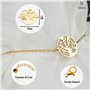 TILOVE - Bracelet Arbre de Vie en Acier Inoxydable Doré – Symbole de Force et d’Épanouissement – Chaîne Réglable 16 + 5 cm – Cad