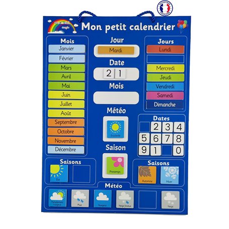 Arc-en-Ciel Magic Calendrier Enfant Educatif Magnétique