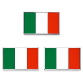Lot de 3 Pins Drapeau Italien | Métal Argenté et Émaillé pour Vêtements | Broche Élégante Italie | Accessoire Patriotique | Pin' Lot de 3 Pins Drapeau Italien | Métal Argenté et Émaillé pour Vêtements | Broche Élégante Italie | Accessoire Patriotique | Pin'