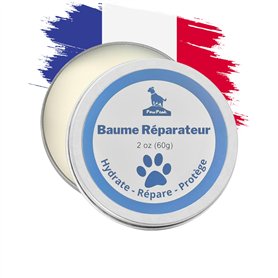 Baume Coussinet Chien 60g – Format XL – Répare, Hydrate et Protège Pattes et Truffe – 100% Naturel et Bio – Beurre de Karité, Hu Baume Coussinet Chien 60g – Format XL – Répare