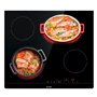 Gorenje ECT 643 BSC Plaque de cuisson électrique / 60 cm/double circuit/zone de rôtissage/TouchControl/Minuterie/Sans cadre/Sans