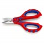 Knipex Ciseaux d’électricien avec gaines bi-matière, renforcées de fibres de verre 160 mm 95 05 10 SB
