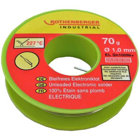 ROTHENBERGER Industrial - 1000002349 - Soudure Électronique Industrielle sans Plomb 70 g